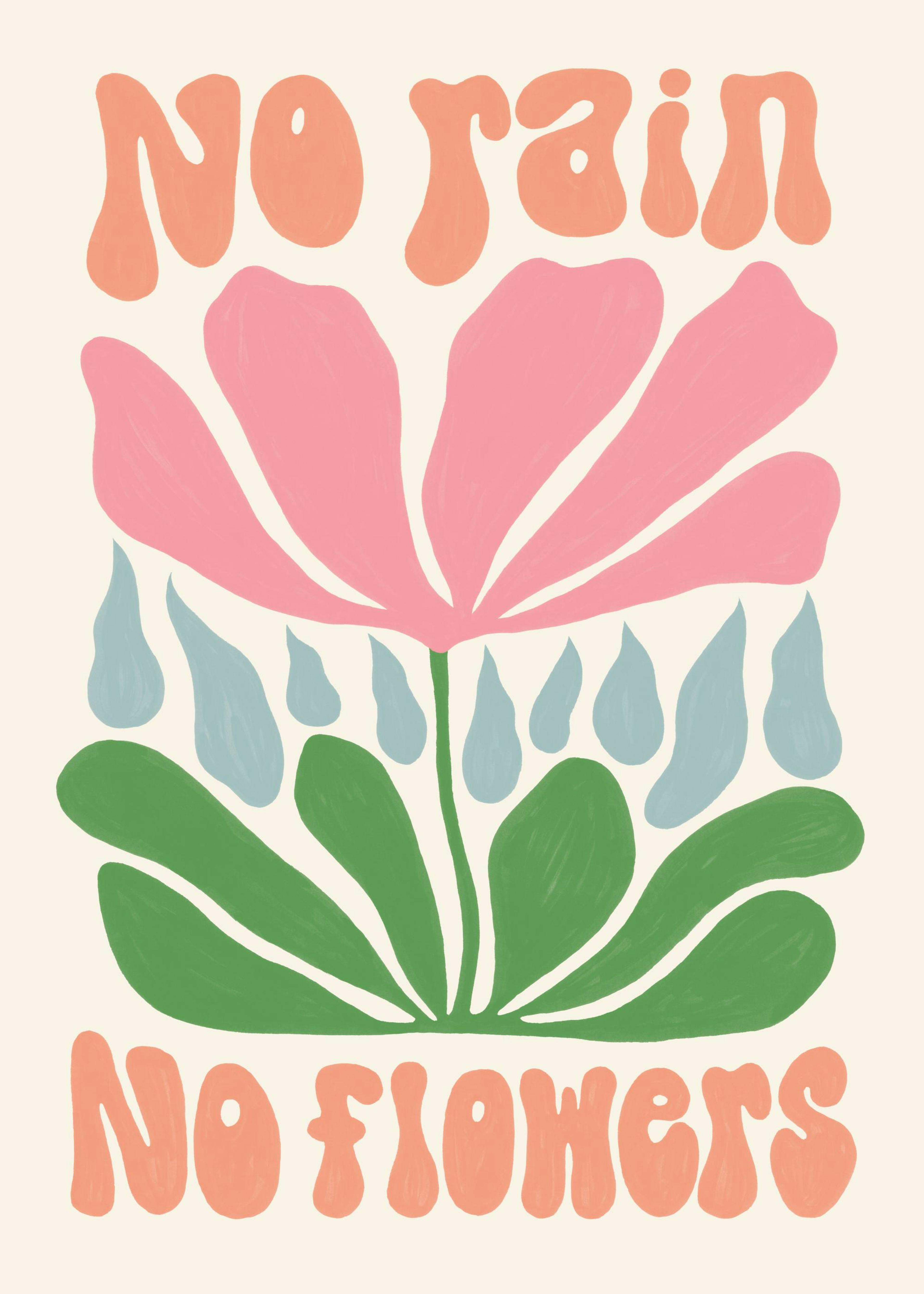 No Rain. No Flowers Print 0
