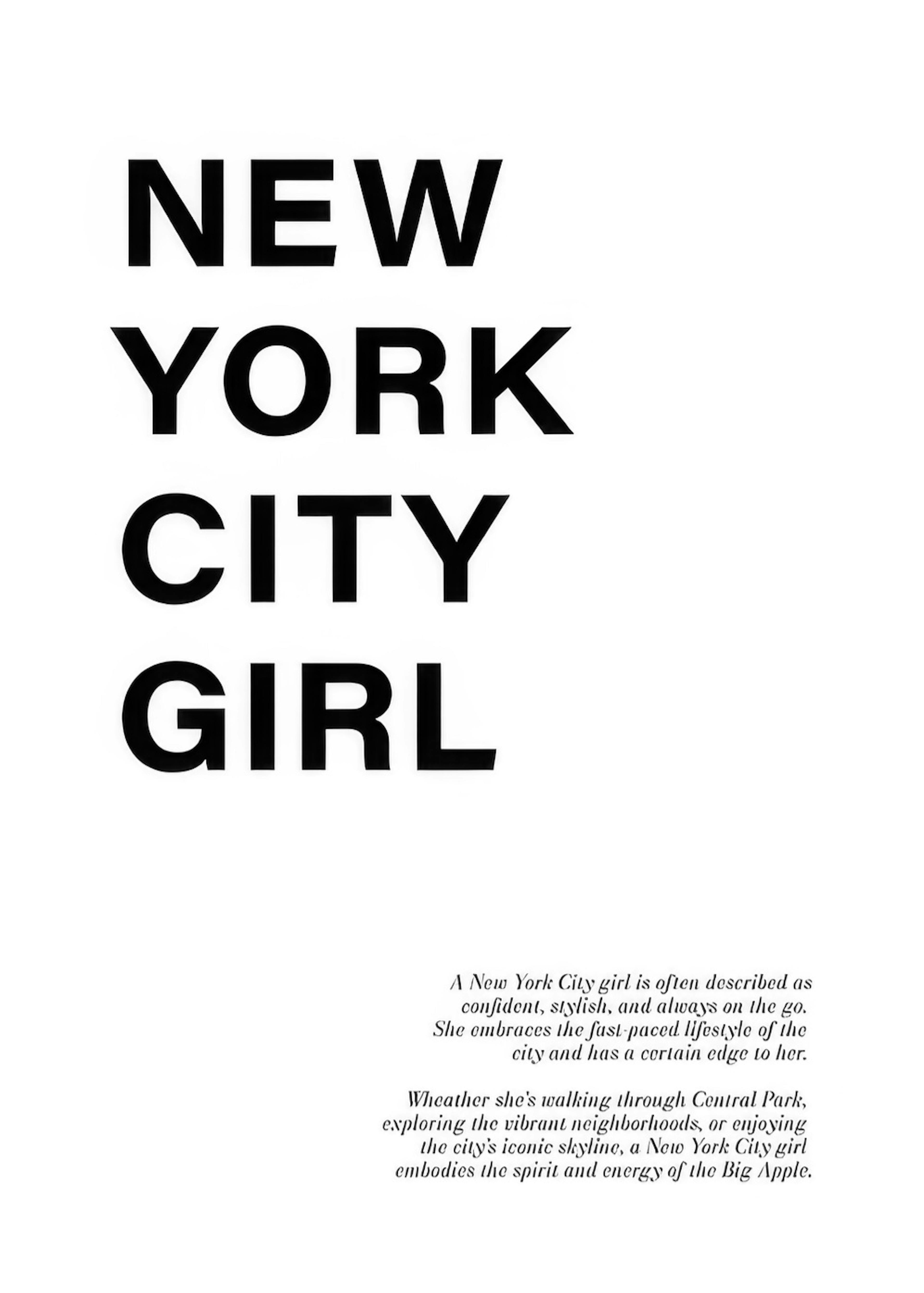New York City Girl Poster 0