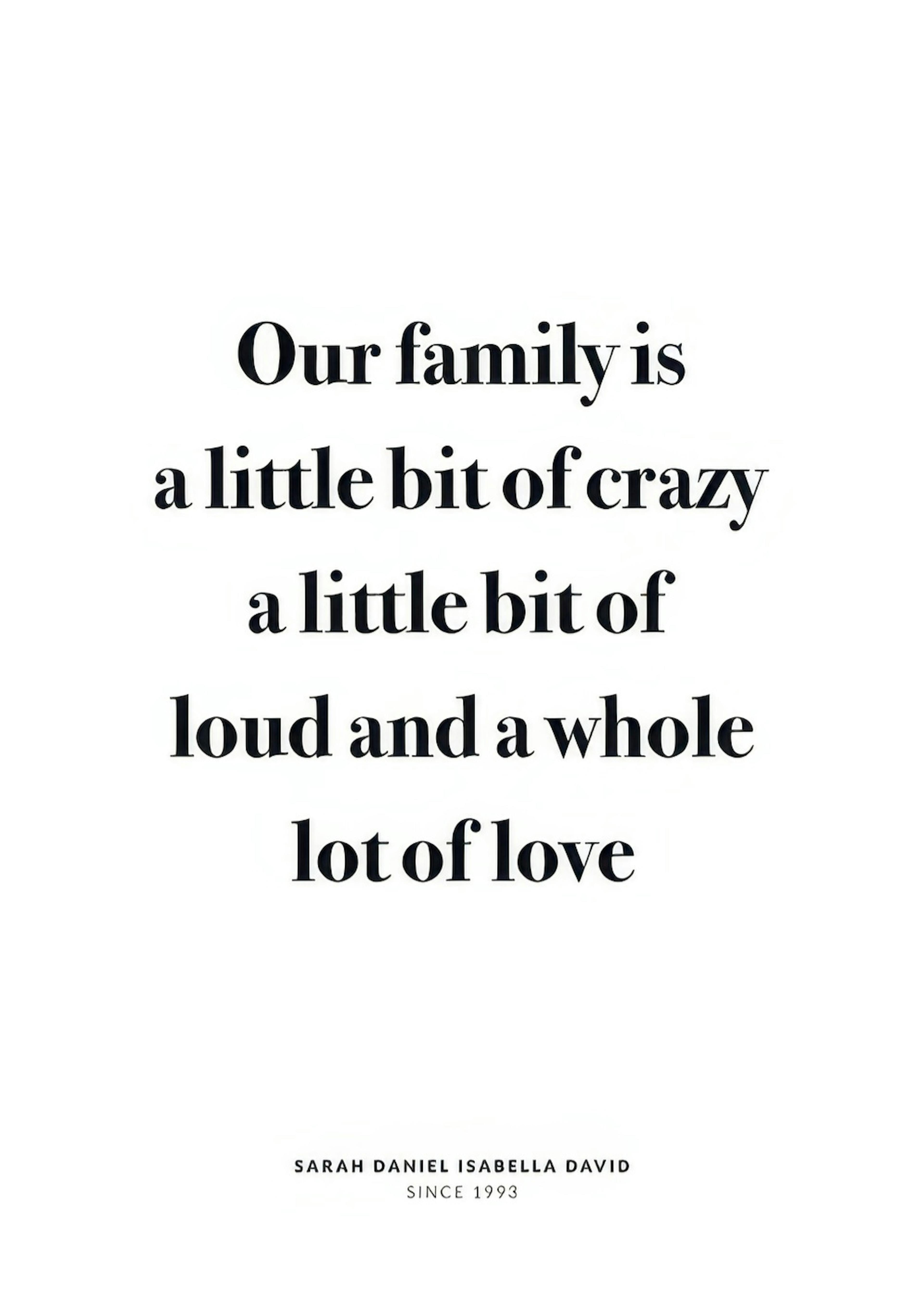 Crazy Family Personal Poster 0